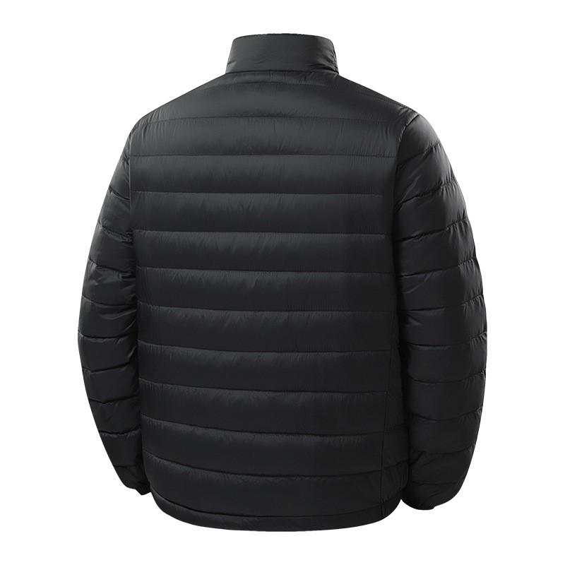 Mens Stand Collar White Duck Down Jacket Slim Casual Short Warm Winter Outerwear