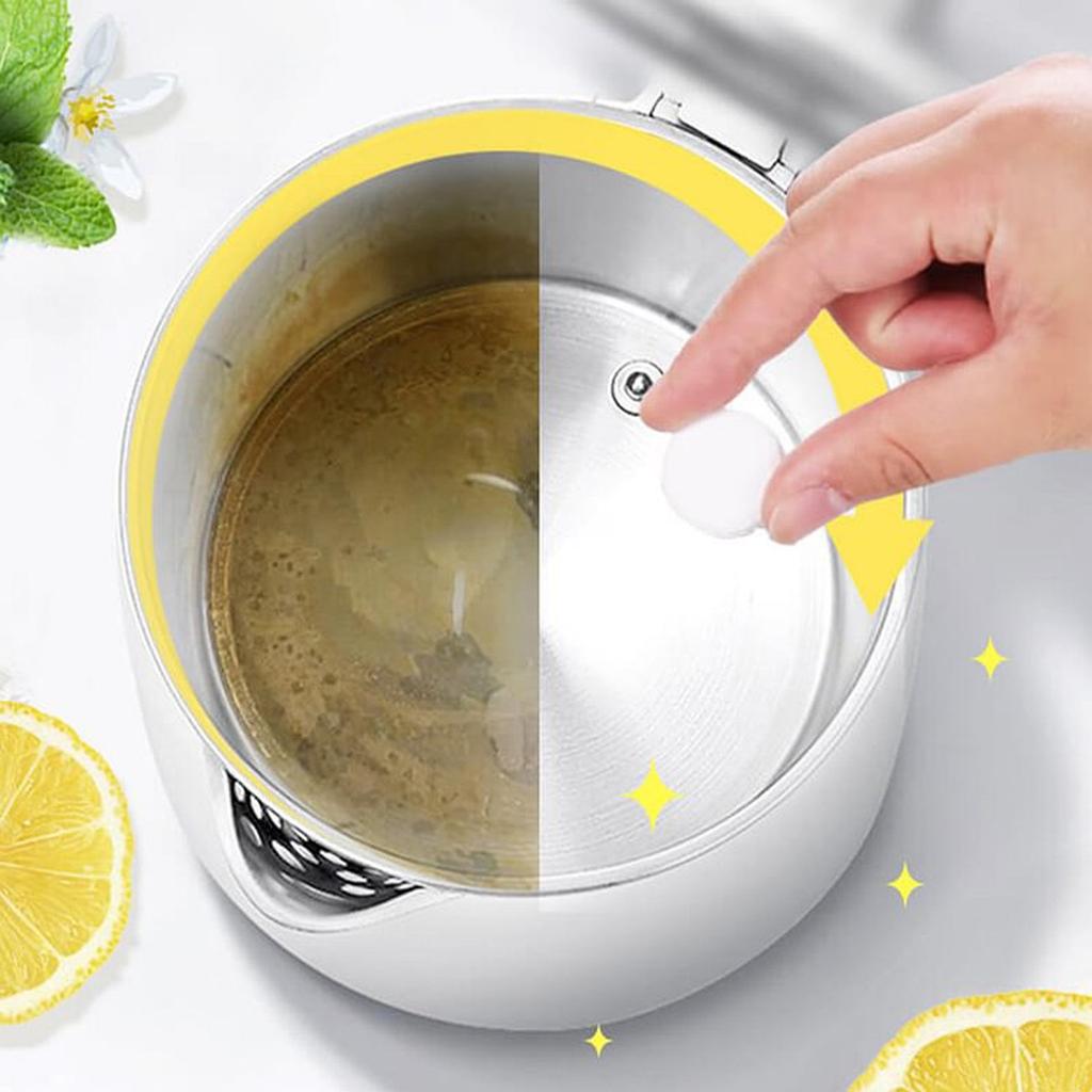 Descaling Effervescent Tablets, Water Cups, Pots, Stoves, Kitchen Utensils, Dirt Cleaning Multi-purpose Effervescent Tablets
