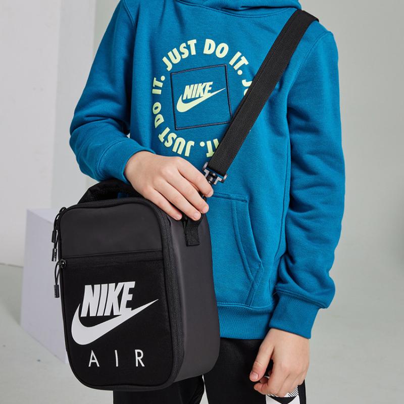 Nike Polyester Umhängetasche, Crossbody Bag Regular Unisex Rein Schwarz Lässig NY2033035GS-001