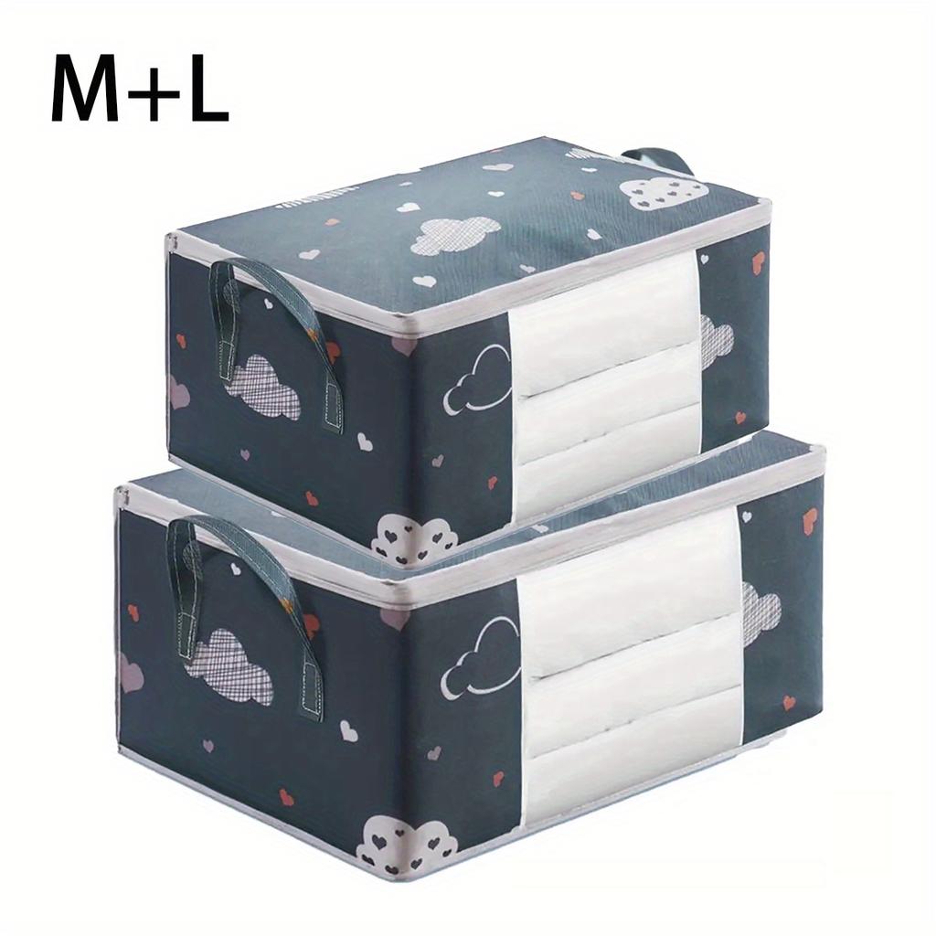High qualityLarge Capacity Storage Bags for Bedding, Blankets, And Toys with a Transparent Window; Foldable And Portable Storage Bags Made of