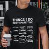 Lustiges Auto-Typ T-Shirt: Dinge, die ich in meiner Freizeit mache