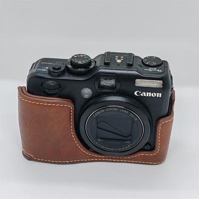 PU Leather Camera Half Case for Canon PowerShot G12 G11 Battery Opening Base Cover