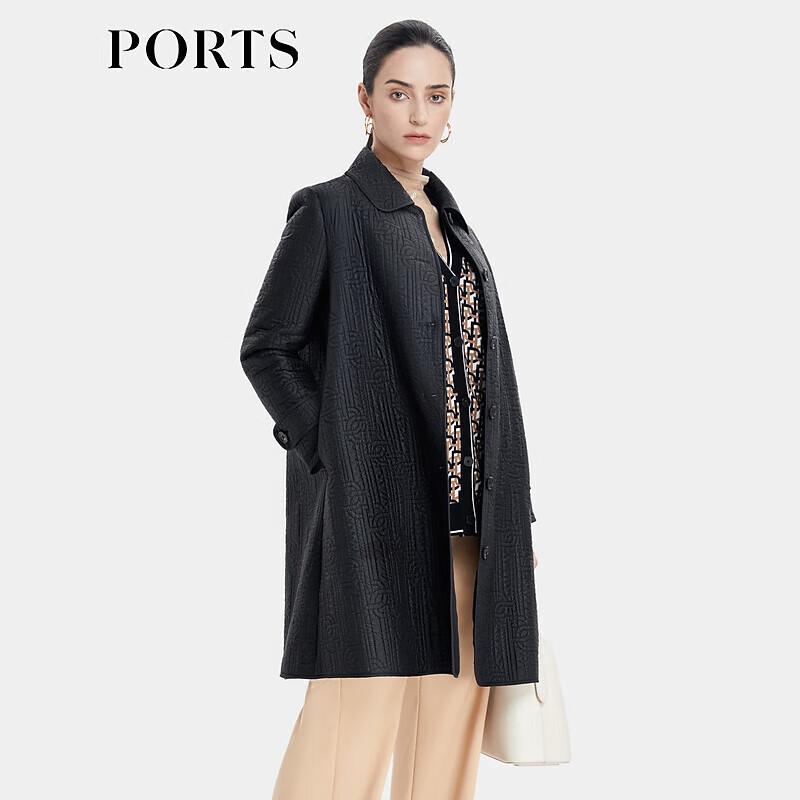 PORTS Women's Quilted Logo Design Coat