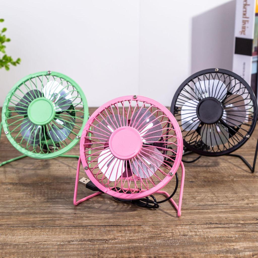 4-6 Inch Aluminum USB Portable Silent Electric Mini Fan for Office/Desktop