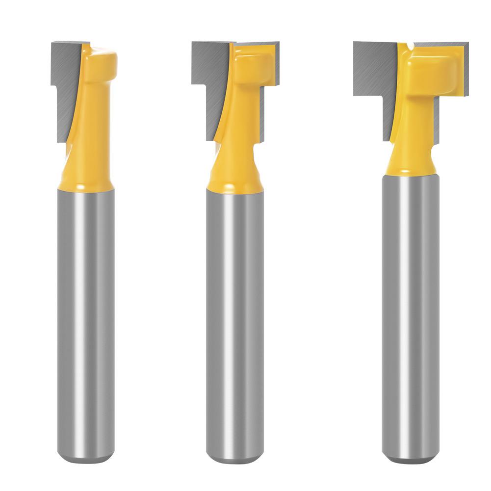 1/4 Handle Slotted Woodworking Milling Cutter, Keyhole Cutter, Keyhole Cutter, Photo Frame Hanging Hole Cutter, Photo Frame Cutter, Carving Cutter