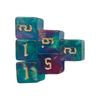16mm Würfelset Bunte Sechsseitige Würfelwürfel mit Großer Nummer Spielrunden Runder Block Kinder Mathe Lehre Pädagogisches Spielzeug