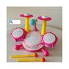 (Pink) Drum Electric Kids Kits Baby Musical Instruments Cute Toys Gifts Microphone