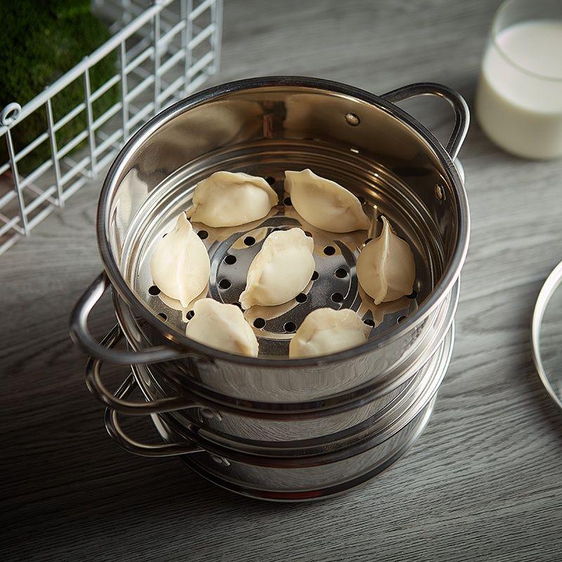 304 Stainless Steel Steamer Basket: Multi-Purpose Steaming Rack, Tray, Milk Pot, and Electric Wok Accessory.
