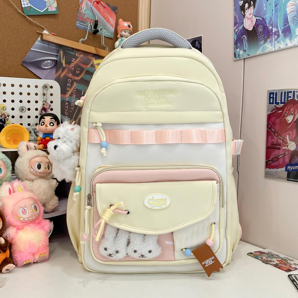 female junior high school students Mori cute backpack versatile campus small fresh student large capacity backpack tide