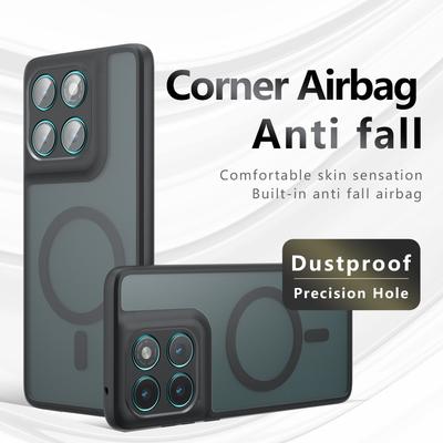 Dla Magsafe Magnetyczne Bezprzewodowe Etui do Ładowania Dla Motorola Edge 60 Fusion 5G Wstrząsoodporne Matowe Tylne Etui Coque