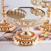 Practical Gold Cake Stands European Style Reusable Cupcakes Tray High Feet Stable Base Display Stand Coffee Break