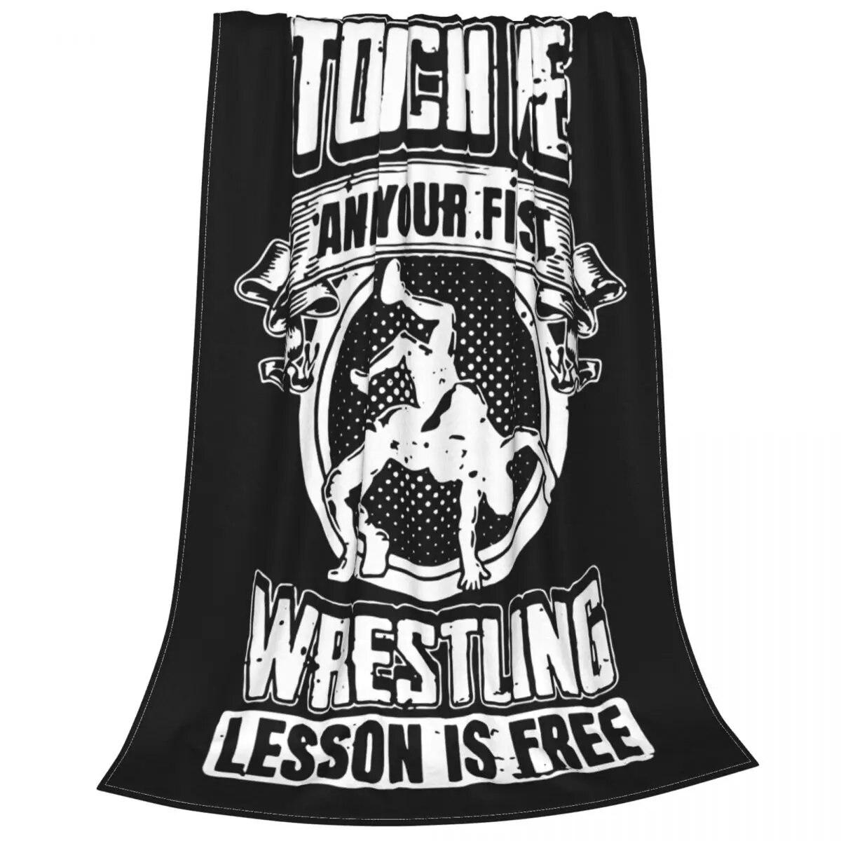 

Прикоснись ко мне, и твой первый урок борьбы будет бесплатным2 плюшевое одеяло из кораллового флиса, спортивное одеяло для постельных принадлежностей, мягкое одеяло для спальни на открытом воздухе 75x100cm