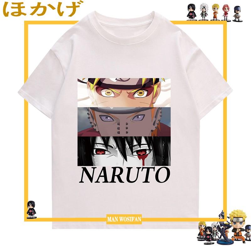 Naruto Anime Cartoon TShirt  Cotton Printed Cartoon Graphic Unisexs Shirt  Summer Casual Fashion Short Sleeve Shirt S