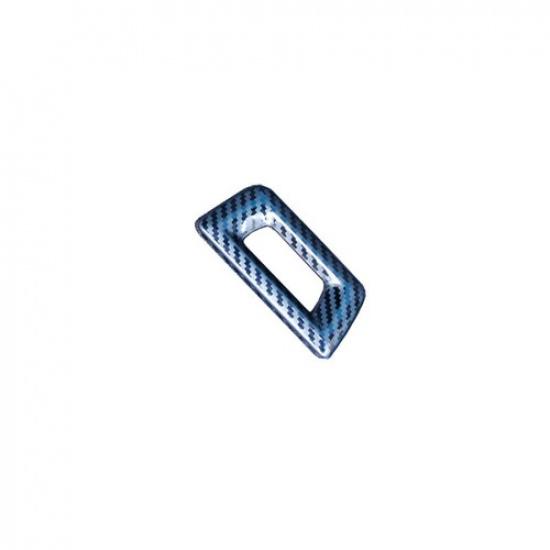 Steel Carbon Fiber Rear Door Tailgate Switch Cover Trim For BMW X5 G05 -