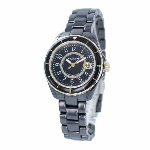 Coach Women's Preston Black Ceramic Bracelet Watch 14503461