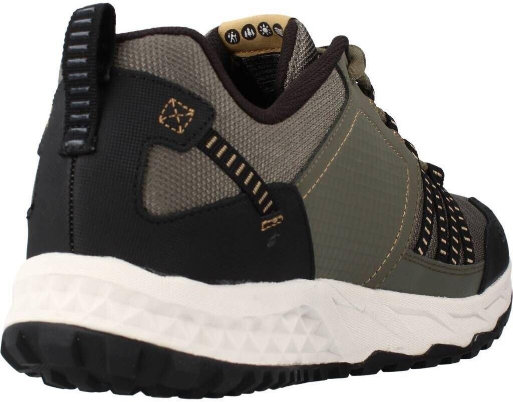 Кроссовки Skechers Escape Plan оливковая кожа/черный