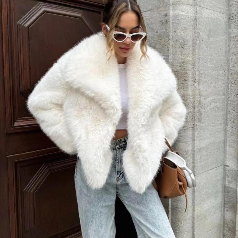 Faux Fur Coat Short Fashion Fox Fur Fluffy Plush Women's Clothing