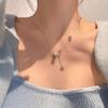 Women's Luxury Silver-Plated Tassel Pendant Necklace