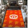 Manchester United Theme rug Soft Crystal Velvet Area Rug Non-Slip Floor Carpet for Living Room Bedroom Nursery