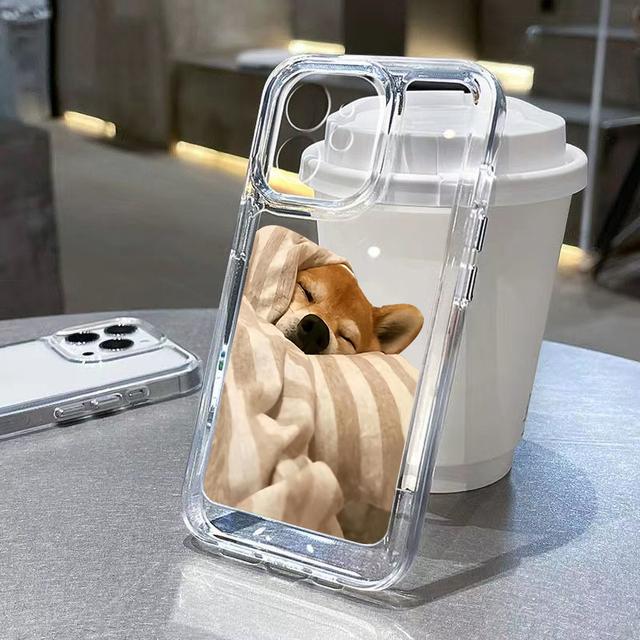 Husă de telefon drăguță Rubbit transparentă pentru Iphone 12 13 11 14 Pro Max 7 8 Plus Xs Max X Xr Se 2020 2022 Crystal Abstract Husă din spate moale