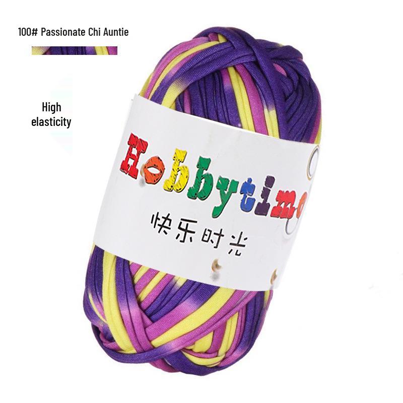 Cloth Strip Yarn DIY Crochet Kit: Handmade Bag, Knitting Material for Cushions, Carpets, and Dolls
