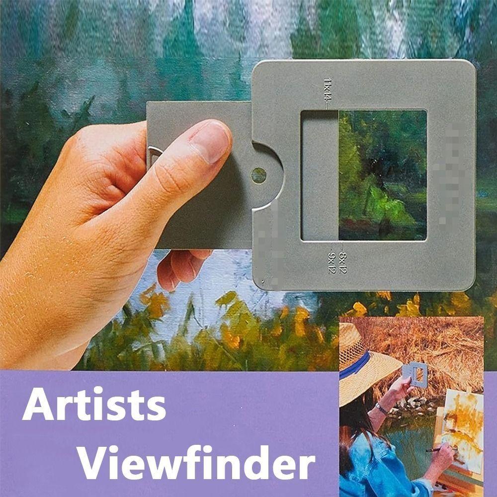 Mirino per Artisti in Plastica Portatile Gadget Multifunzione per Disegno Catcher di Vista Ausilio Strumenti per la Composizione Artistica Mirino Fotografico