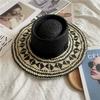 Flower Braided Straw Hat for Women To Travel To the Beach for Vacation, Travel Sun Protection Hat, Beach Hat