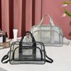 Clear Toiletry Bag for Women Men Waterproof Organizer PVC Transparent Makeup Bag Tote Bag for Airport Travel Gym Events Airline