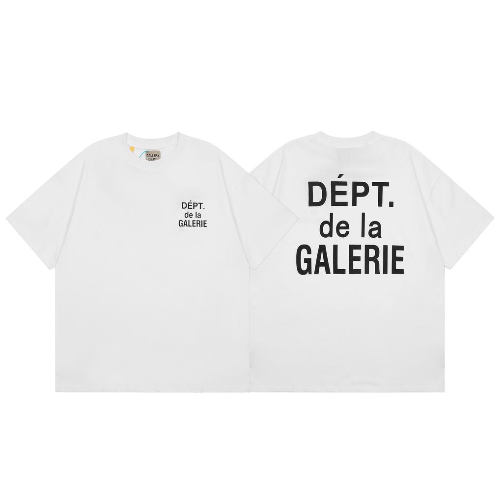 Grenzüberschreitende europäische und amerikanische Trendmarken Gallery dept Logo aufgedrucktes kurzärmeliges T-Shirt Herren und Damen Amerikanische High Street Halbarm