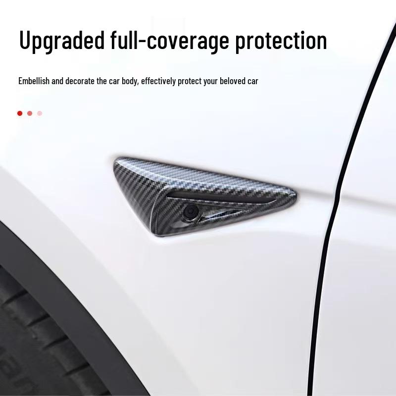 Carbon Fiber Pattern Full Wrap Exterior Stickers for Tesla Model Y/3/S/X