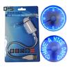 Round Clock Shape Handheld USB Mini Cooling Fan with LED Light