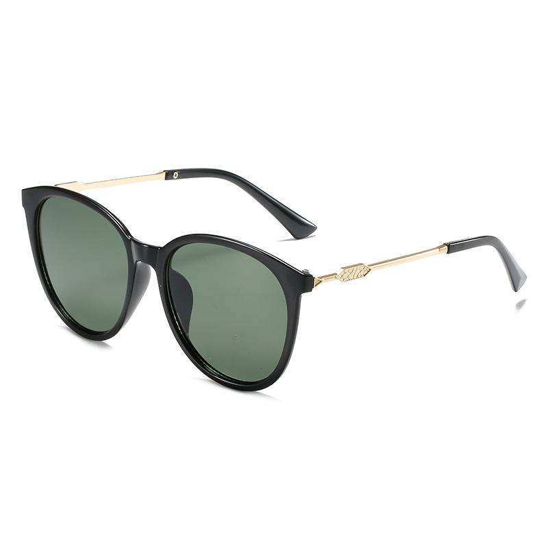 Ladies Retro Round Sunglasses Extra Large Mirror Glasses Dolphin Personality Sunglasses Ladies New product