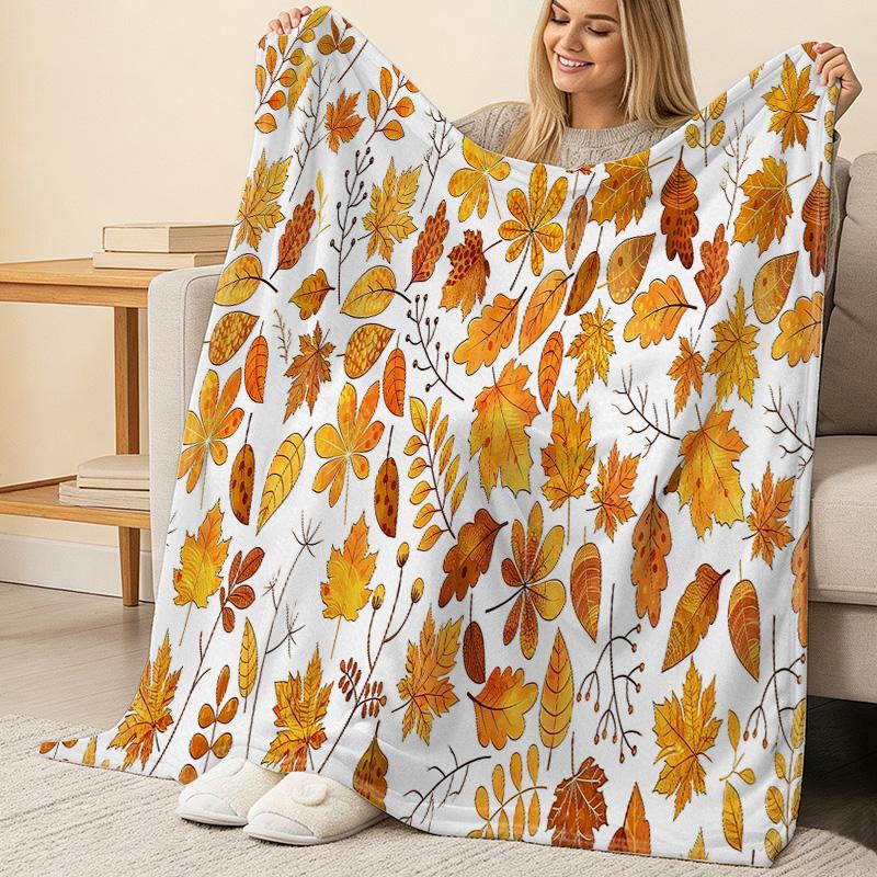 Printed Flannel Fleece Blanket, Soft & Skin-Friendly Cozy Throw, Warm for Home, Dorm & Winter Use