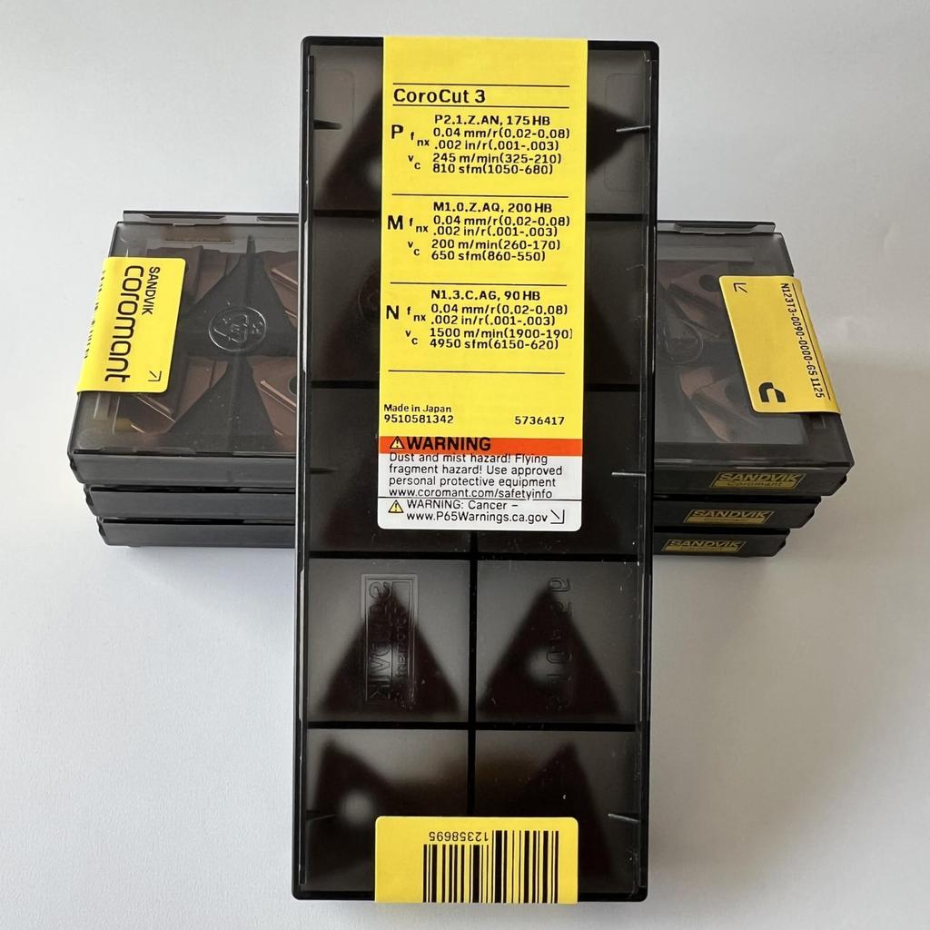 SANDVIK / N123T3-0090-0000-GS 1125 / Original Swedish hard alloy blade 10 Pcs
