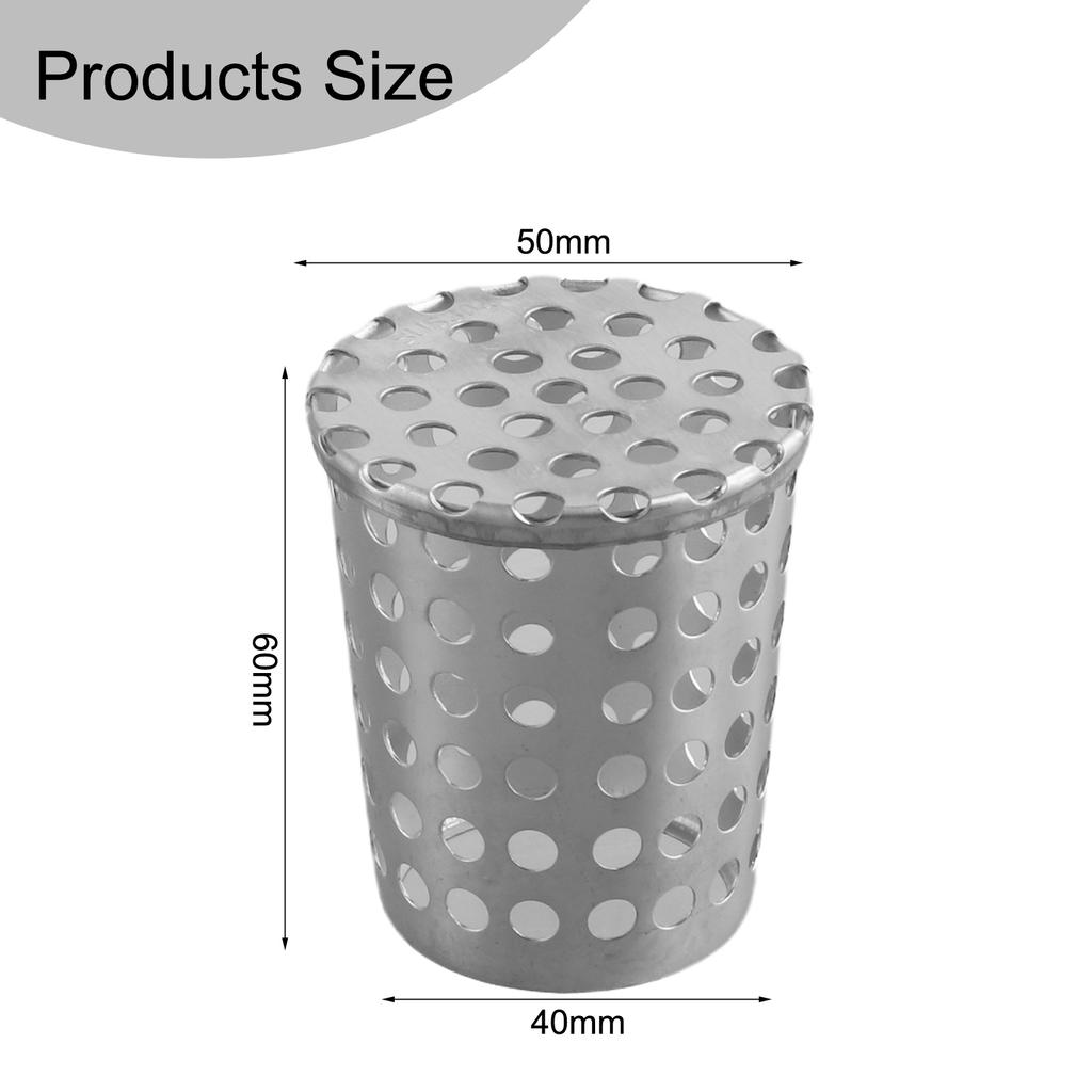Stainless Steel Anti Blocking Roof Floor Drain Cover Rain Pipe Cap For Drainage Outdoor Tool Anti-rat Filter Debris