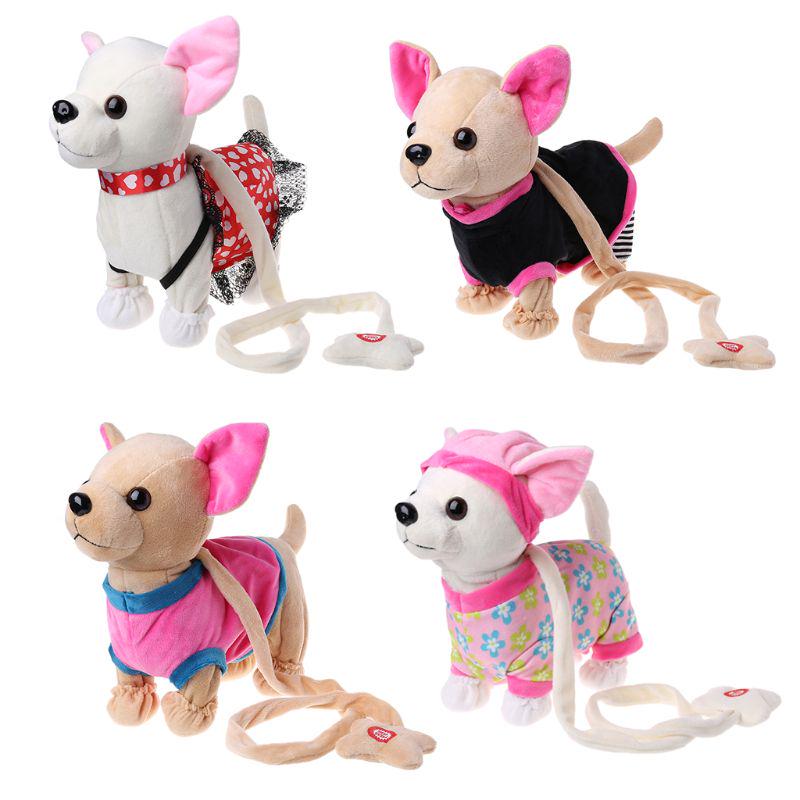 Electronic Pet Robot Dog Zipper Walking Singing Interactive Toy With Bag Kids Birthday Gifts