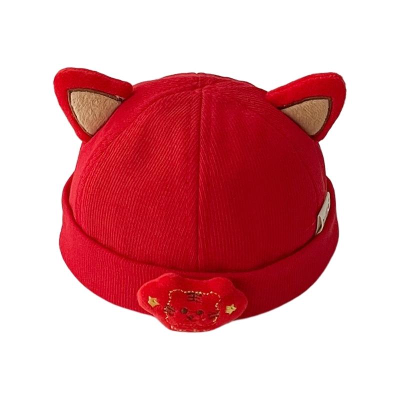 

2023 Cute Hat Soft Baby Bonnet Cap Red Themed Hat Warm Hat Beanie Cap for Baby Toddler Newborn Kid Child Breathable Hat
