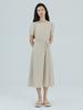 Etmont Unbalanced String Dress, Beige