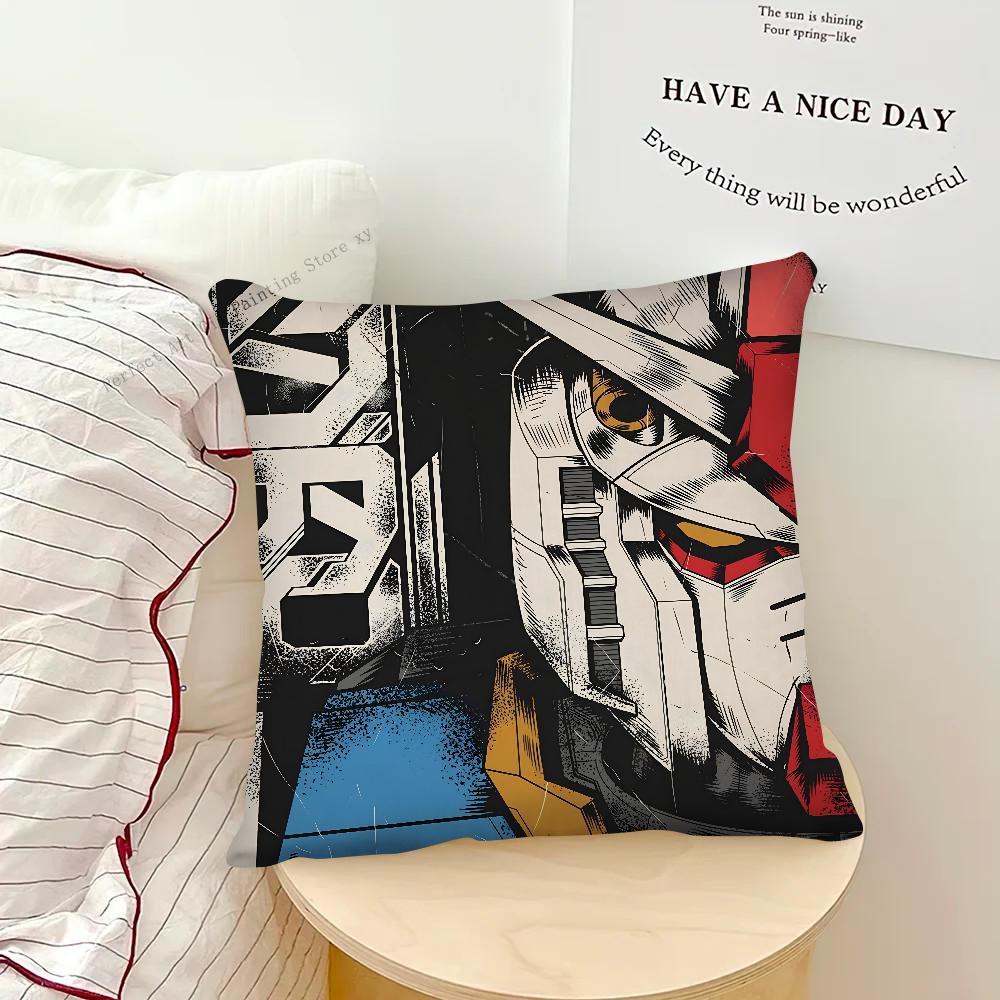 Game G-Gundam Pillow Case Square Pillow Bedroom Sofa Leisure Comfort Cushion Car Living Room Home Decoration