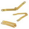 Pack Of 6 Gold Tone Metal Hinges Multipurpose Gold Metal Lid Hinges Set for Secure Lid Support In Home Furnishings