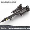 SR-71 Blackbird US Air Force Reconnaissance Airplane Model Fighter Assembling Building Block Toy Children Block Toys Gift 183pcs