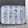 Flexible Silicone Crafting Mould With 3D Embossed Pattern For Nail Art Accessories And Resin Jewelry