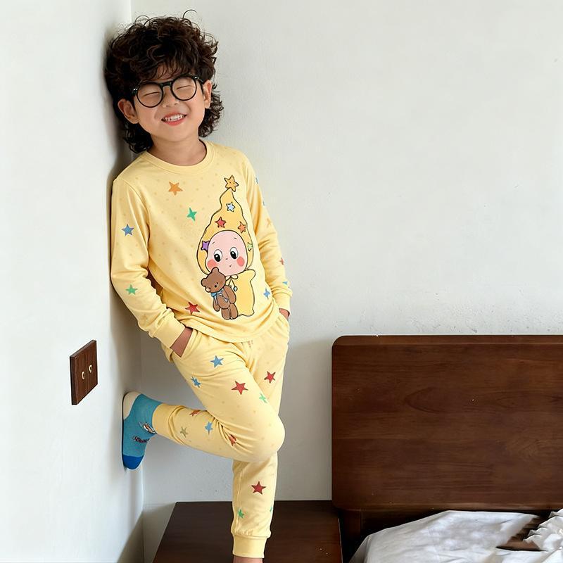 HD Kinder Ganzjahres-Pyjamaset: Warme Herbstkleidung & Hosen für Jungen & Mädchen