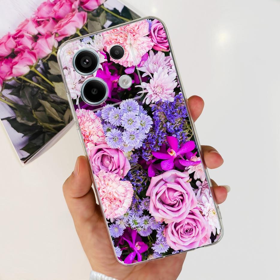 For Xiaomi Poco X6 5G Case Luxury Painted Cover Clear Silicone Phone Case For Xiaomi Poco X6 Pro PocoX6 X6Pro Soft Fundas Bumper