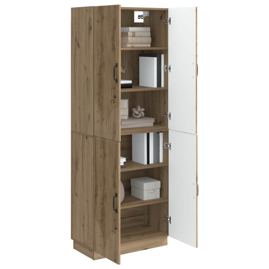 Cabinet Set 2 pcs Artisan Oak Wood Based Material