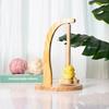 Wooden Yarn Holder SpinningKnitting Tools Crochet Yarn Holder Rotating Magnetic Thread Spool Wool Ball Winder