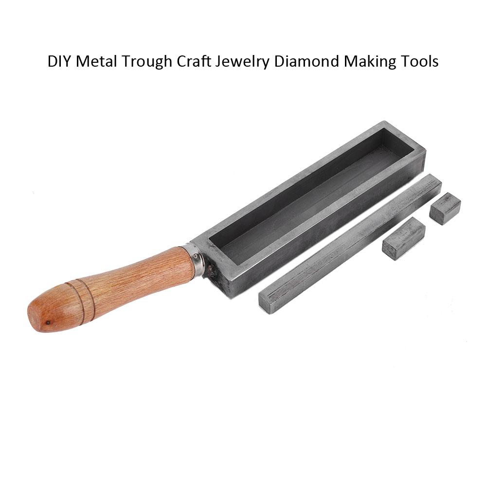 DIY Metalltrog Handwerk Schmuck Diamant Herstellung Werkzeuge Casting Mold Ausrüstung Maschine (7 Zoll)
