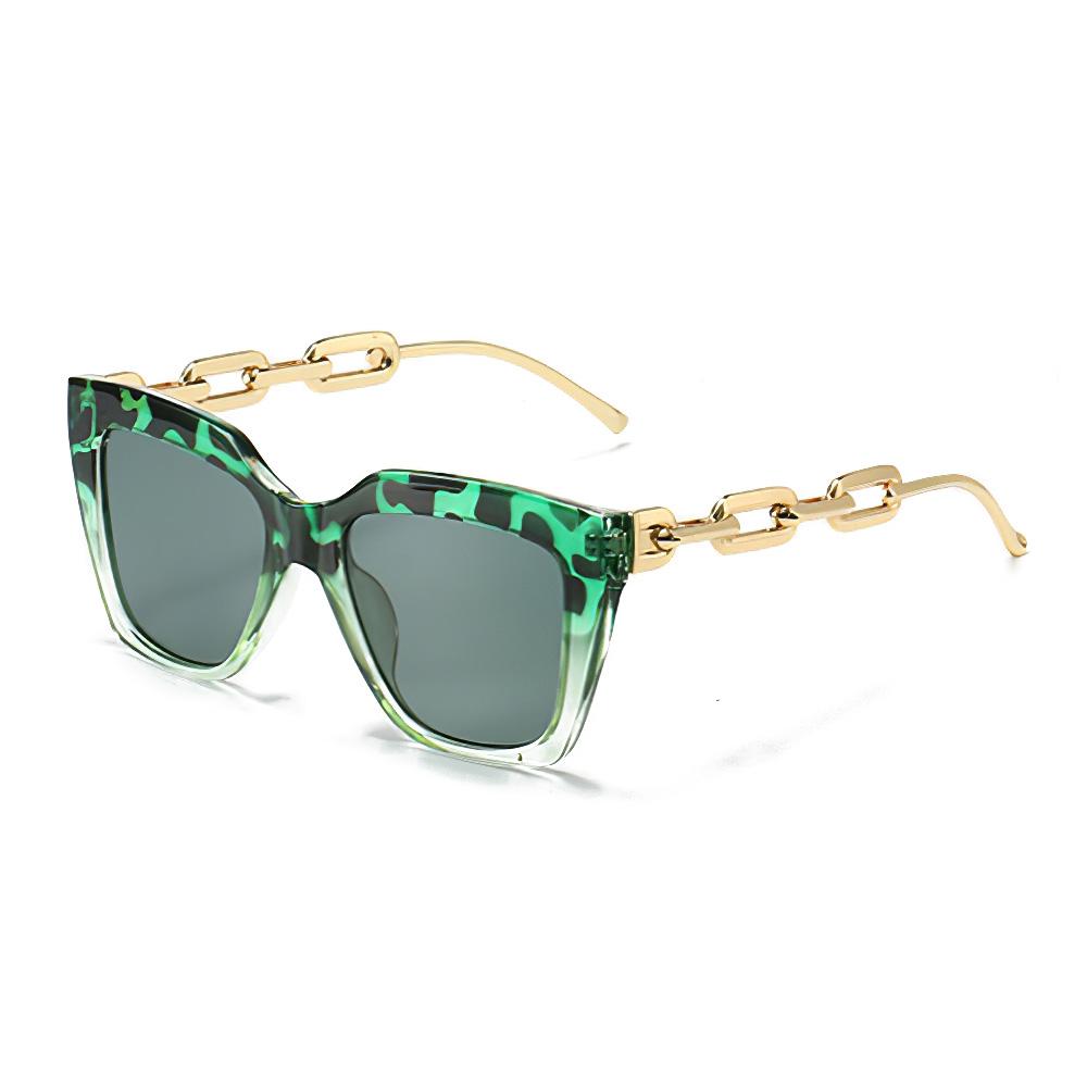 Sunglasses For Women Fashionable Unique Frame Golden Chain Sunglasses Exquisite Temple Frames Retro Frame Women Glasses