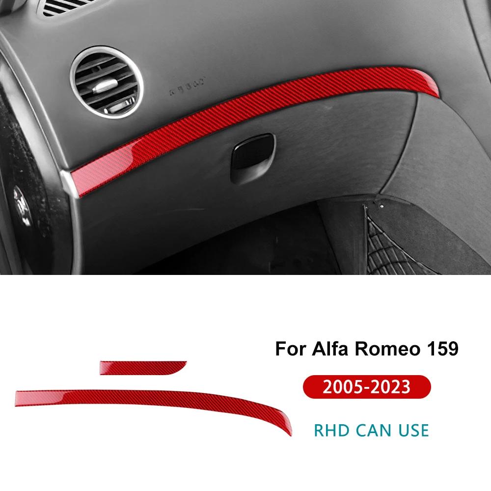 Real Soft Carbon Fiber Sticker For Alfa Romeo 159 2005-2017 2018 2019 2020 2025 2025 2025 Car Driver Co-pilot Strip Accessories