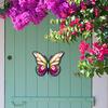 Colourful Wall Art Metal Butterfly Vintage Hand Painted Animal Sculpture For Indoor Outdoor Home Courtyard Garden Decor Ornament